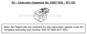 Page B Diagram and Parts List for XT600 Type 4 Weed Eater Trimmer